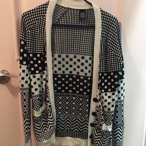 Black and White Cardigan